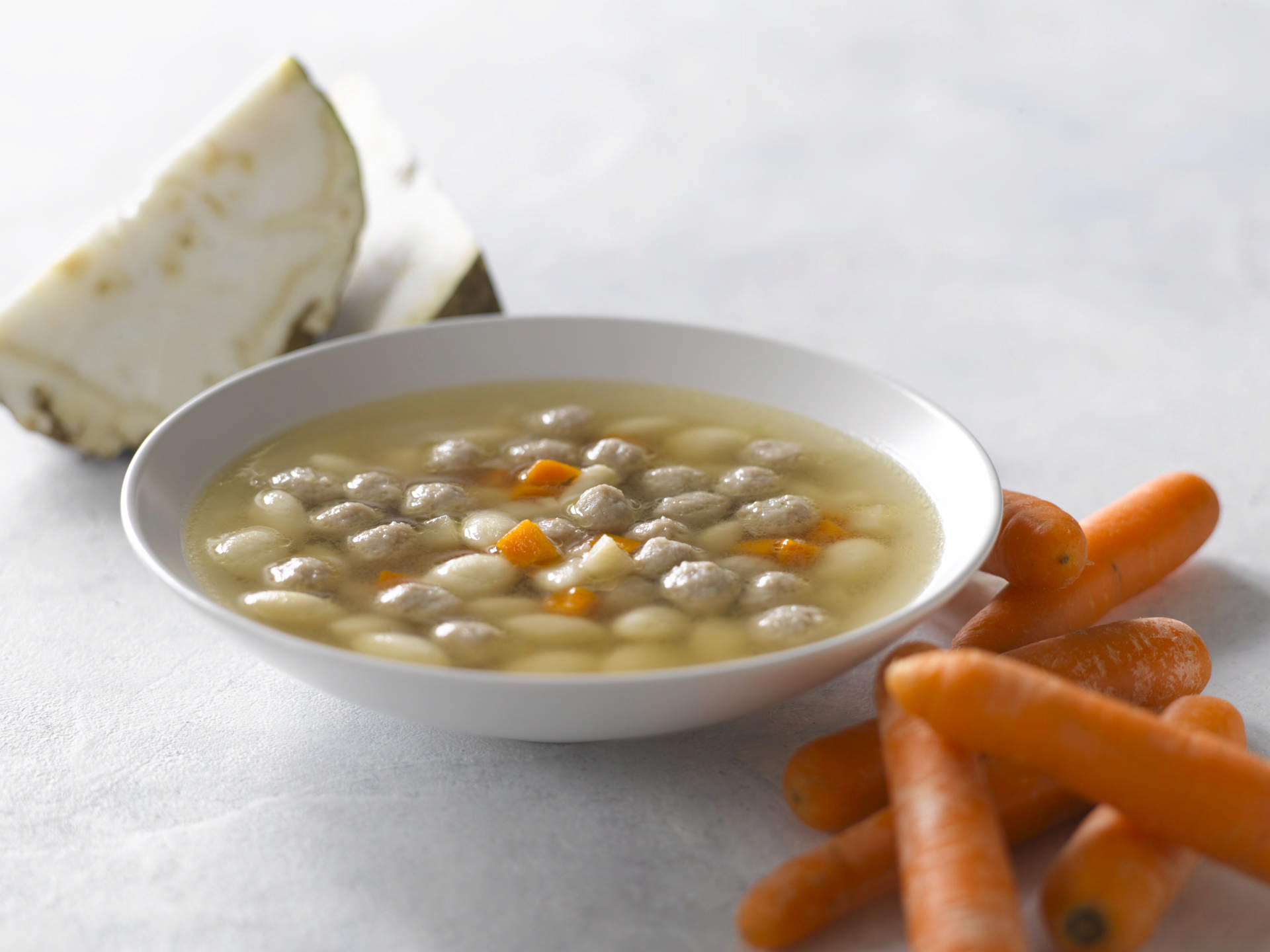 Dekorativt billede - Klar suppe